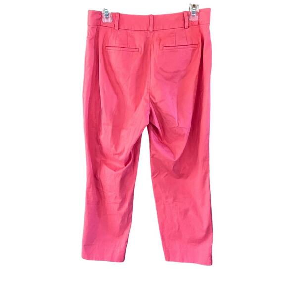 TALBOTS Curvy Pink Cotton Ankle Pants Size 4 (B-201) - Picture 2 of 6